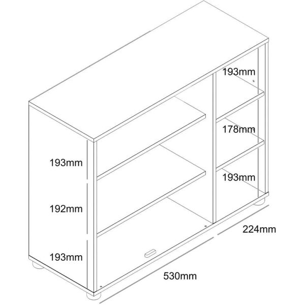 Bideford Compact Shoe Cabinet White Oak 11 to 15 pairs - Image 5