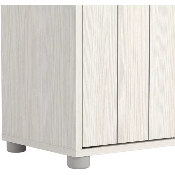 Bideford Compact Shoe Cabinet White Oak 11 to 15 pairs - Image 7