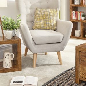 Jakarta Mango Lamp Side table with Shelf living room range Cube style