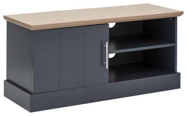 KENDAL COMPACT TV STAND MEDIA UNIT SLATE BLUE - Image 4