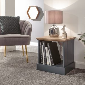 KENDAL LAMP TABLE SIDE TABLE SLATE BLUE