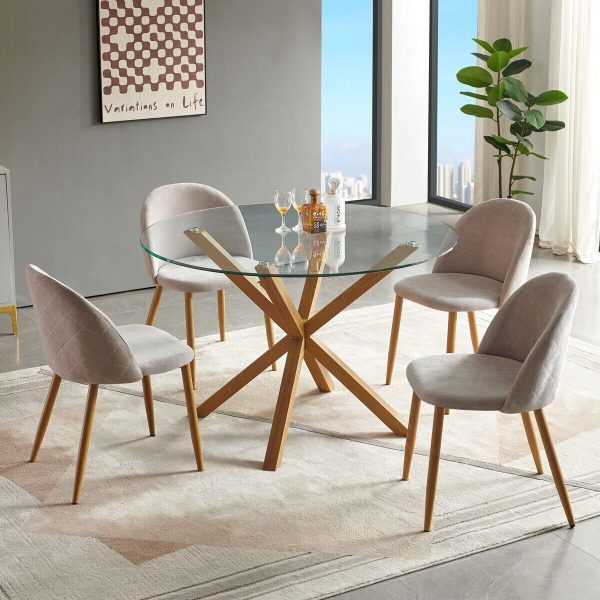 LPD - Oporto Solid Oak and Glass Dining Table - Image 4