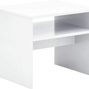 Ladder stool seat or can be used as a bed side table nightstand White