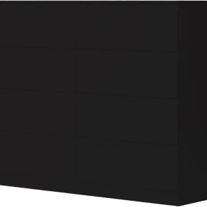 Matt Black XL 8 Drawer Chest. Modern Bedroom Furniture Chest of Drawers