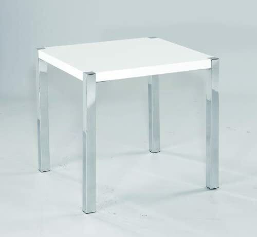 Novello Modern White High Gloss Lamp Side End Table