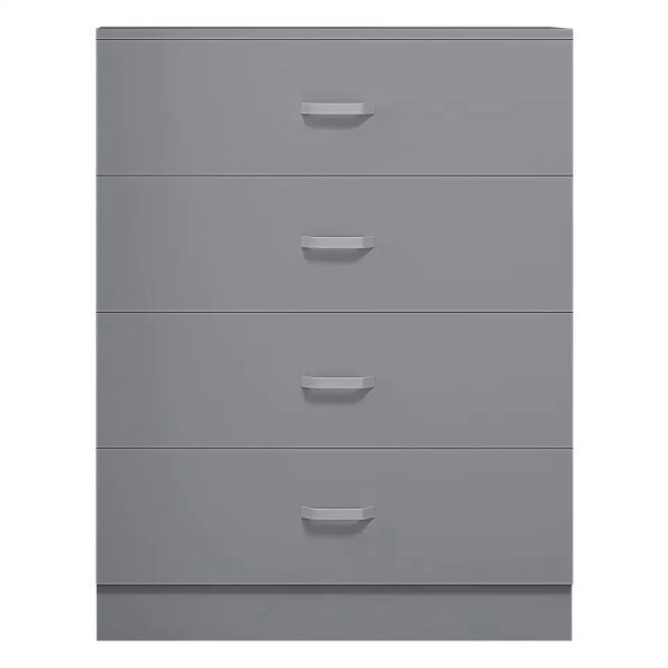 Tunis 4 Drawer Chest Of Drawers Matt Metal T-Bar Handles 90 x 70 x 41 - Image 6
