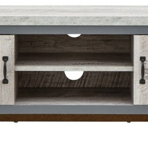 BOSTON 2 DOOR TV MEDIA UNIT GREY loft studio apartment furniture