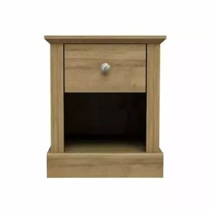 Devon Oak 1 Drawer Lamp Side End Table Bedside Cabinet