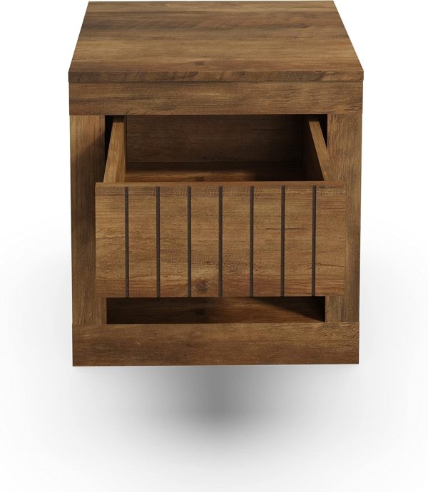 GFW Cartmel Wooden Lamp Side Table With Storage Drawer - Image 3