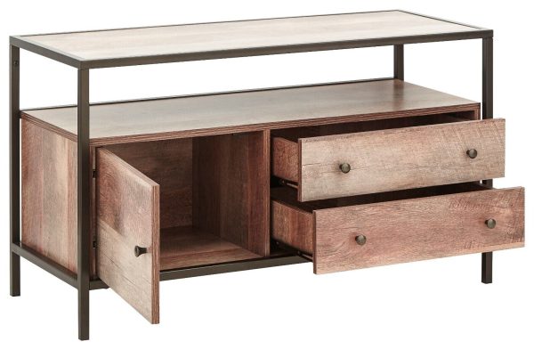 Industrial Style TV Unit loft apartment style decor media entertainment unit - Image 4