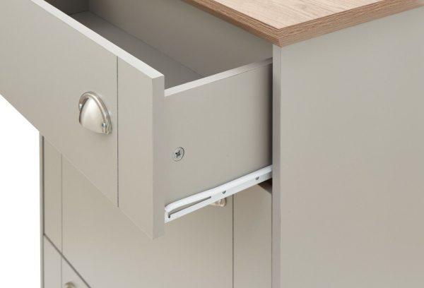 KENDAL DELUXE SHOE CABINET GREY DRAWER & PULL OUT - Image 10
