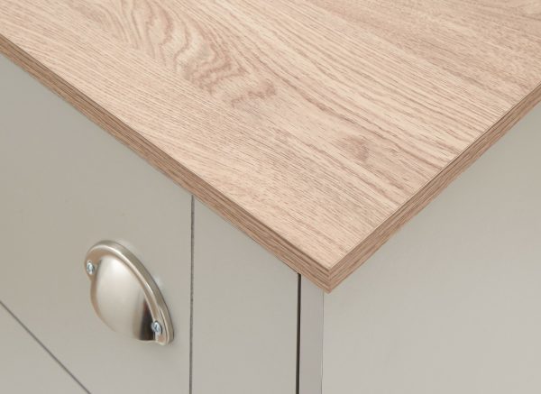 KENDAL DELUXE SHOE CABINET GREY DRAWER & PULL OUT - Image 11