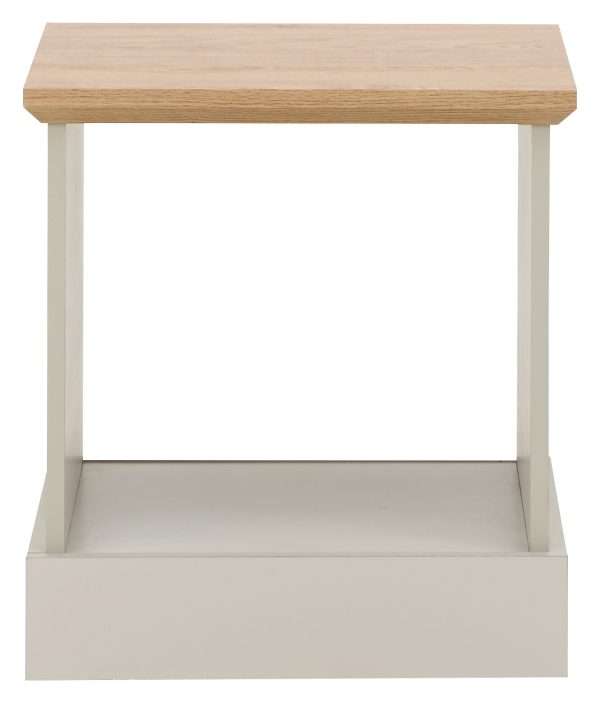 Kendal Lamp Table Grey Oak colour top - Image 3