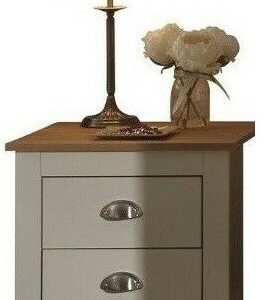 Lancaster 2 drawer bed side drawers Country style bedroom furniture - Cream