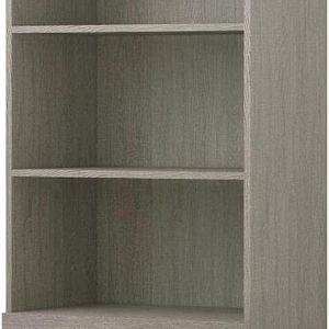 Narvik Rustic Oak Modern 1 Drawer Compact Bookcase 3 Shelves 121cm Tall Shelf