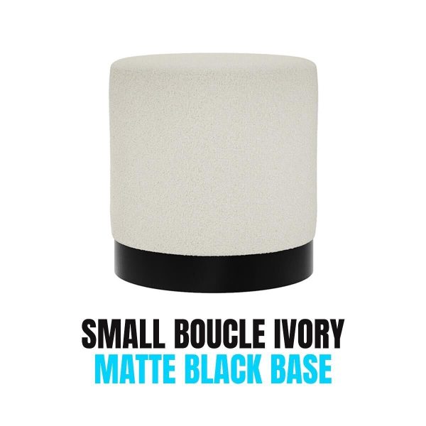 POUF SEAT FOOTSTOOL CHAIR SMALL LARA POUFFE LEGREST LIVING ROOM BEDROOM - Image 5