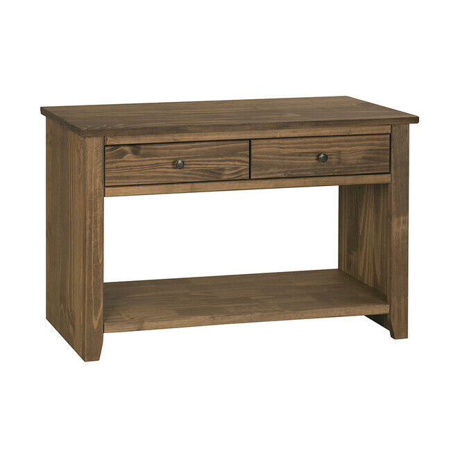 Pine 2 Drawer Console Hall Table Mexican Pine Aztec Stain great value