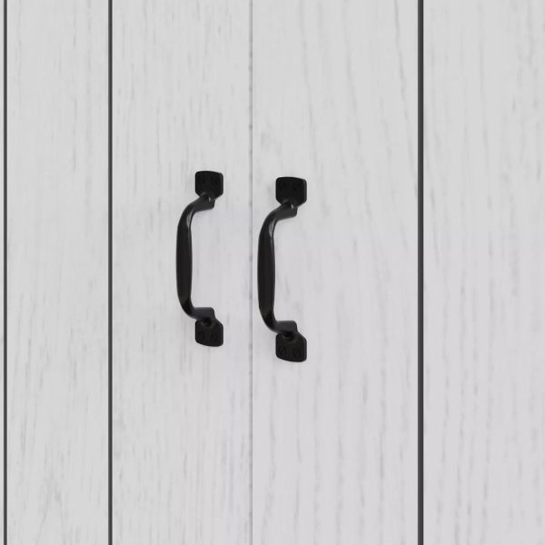 Boston 2 Door Wardrobe White Bedroom reclaimed effect look 30mm thick top panels - Image 4