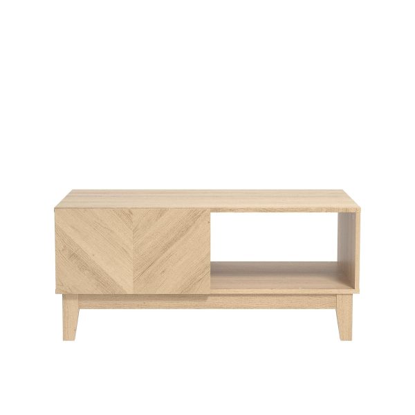 GFW Camborne Coffee Table with Under Shelf Display and Cabinet Suitable Hallway - Image 3