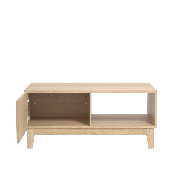 GFW Camborne Coffee Table with Under Shelf Display and Cabinet Suitable Hallway - Image 4
