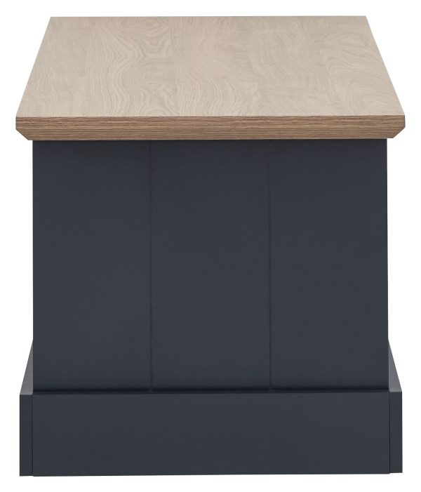 KENDAL COFFEE TABLE WITH SHELF SLATE BLUE - Image 6