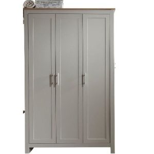 Lancaster 3 Door Robe Grey - great value - damaged customer return
