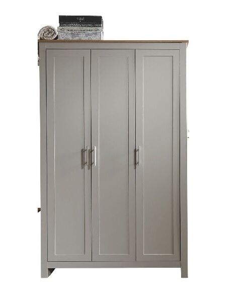 Lancaster 3 Door Robe Grey - great value - damaged customer return
