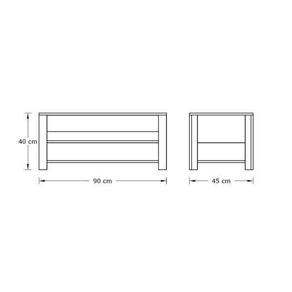 Leon Coffee Table with LED Anthracite Oak Anthracite storage shelves Designer - Image 6