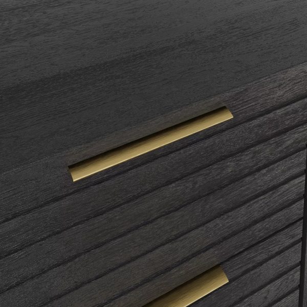 Nervata Sideboard Cabinet Living Dining Room Black - Image 7