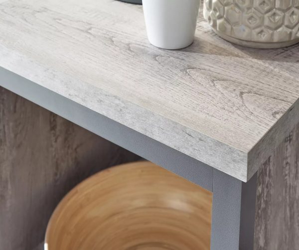 Boston Simple Lamp Table Grey Sturdy construction Distressed finish - Image 4
