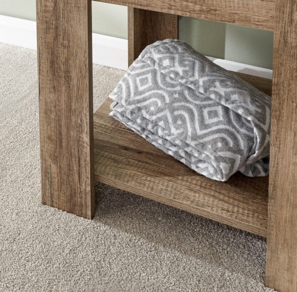Canyon Oak Veneer Lamp Side Table Unique 3D finish for an individual look - Image 11