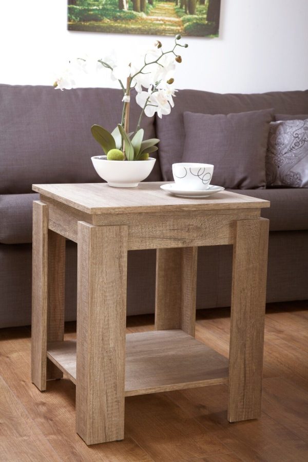 Canyon Oak Veneer Lamp Side Table Unique 3D finish for an individual look - Image 5