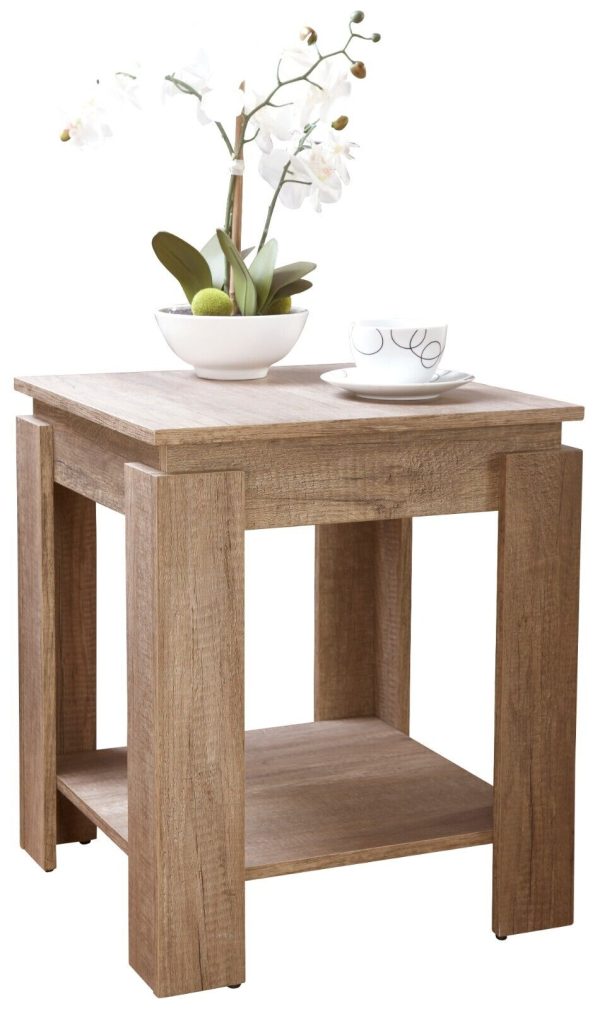 Canyon Oak Veneer Lamp Side Table Unique 3D finish for an individual look