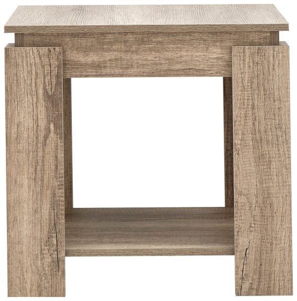 Canyon Oak Veneer Lamp Side Table Unique 3D finish for an individual look - Image 8