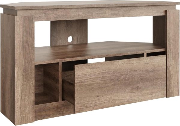 Canyon TV Unit, Grey Oak, H55 W100 D45 - Image 4