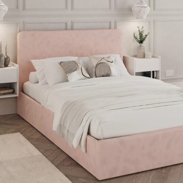 Chiswick Ottoman Bed Small Double Soft Pink box tatty contents are OK - Image 4