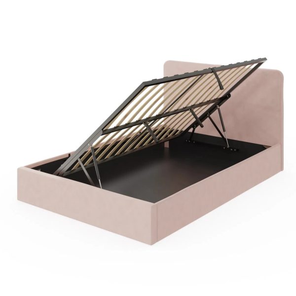 Chiswick Ottoman Bed Small Double Soft Pink box tatty contents are OK - Image 5