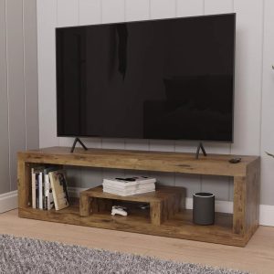 GFW Jakarta Wall Mount Floor Lowboard TV Unit Storage Living Room Bedroom Mango