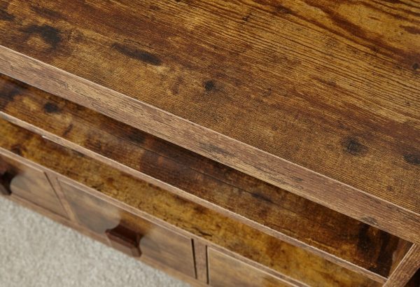 Jakarta 3 Drawer Corner TV Media Entertainment Unit distressed style GRADED - Image 5