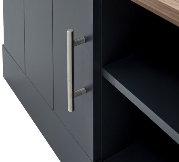 KENDAL COMPACT TV STAND MEDIA UNIT SLATE BLUE - Image 8