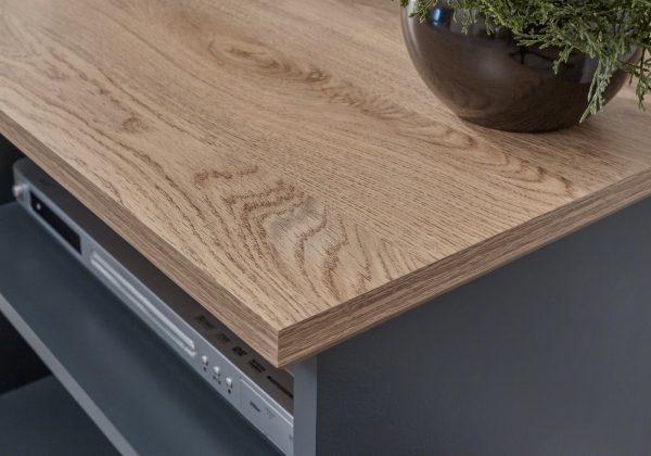 KENDAL COMPACT TV STAND MEDIA UNIT SLATE BLUE - Image 10