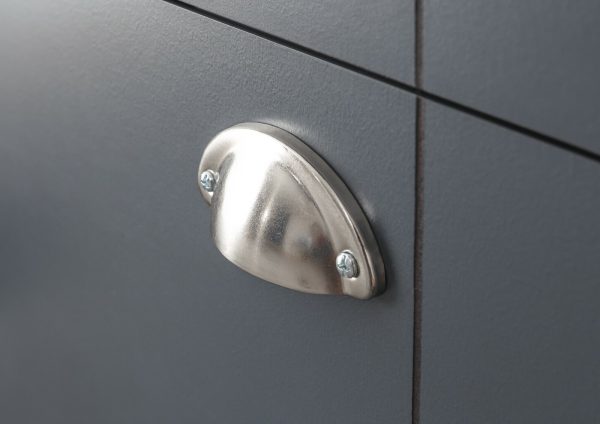 KENDAL DELUXE SHOE CABINET SLATE BLUE DRAWER & PULL OUT - Image 13