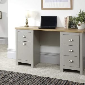 Lancaster Bedroom Furniture Study Desk  - Grey