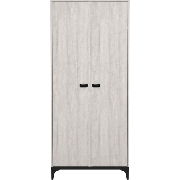 Truro 2 door Wardrobe, Quality materials Dusty Grey Oak 180 x 79 x 51 - Image 4