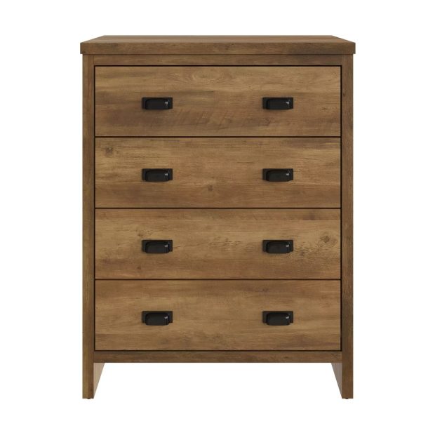 Boston 4 Drawer Chest of Drawers Knotty Oak - Image 3