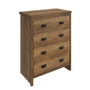 Boston 4 Drawer Chest of Drawers Knotty Oak