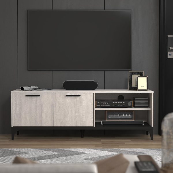 GFW TV Unit, Dusty Grey Oak, One Size