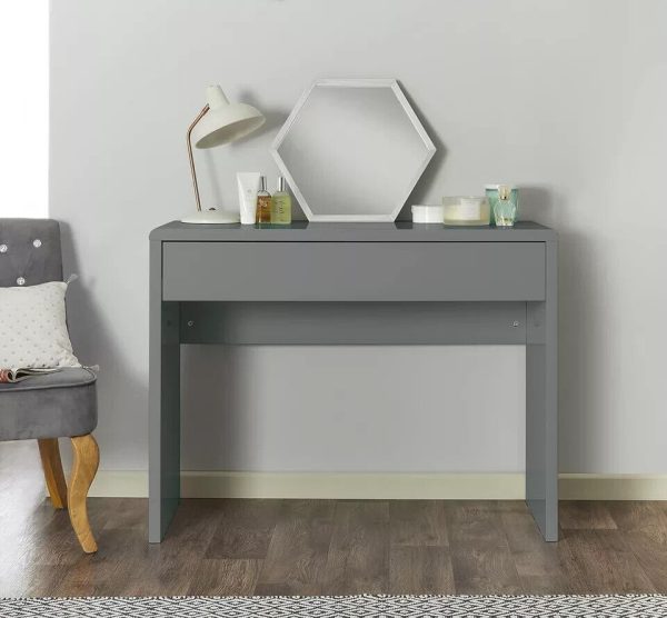 Grey Gloss Console Table - Dressing/Bedroom/Office/Hallway  Stylish - Image 7