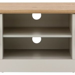 Kendal Large TV Unit Grey Oak colour top
