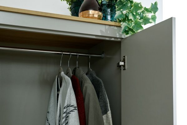 Lancaster 3 Door 2 Drawer Wardrobe - Grey - Image 7